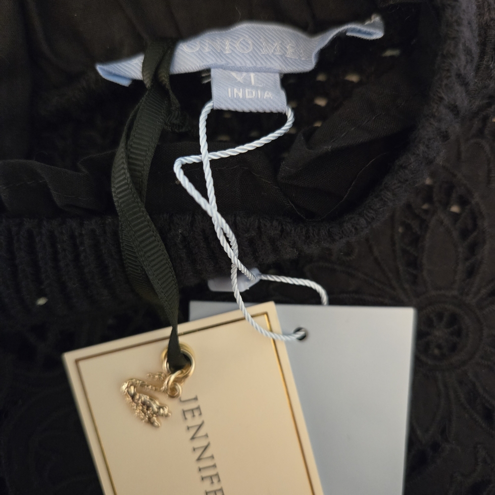 Antonio Melani X Jennifer Sumko Black Lace Sweater - Picture 2 of 11